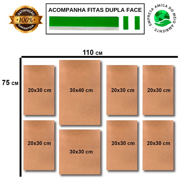 Kit 8 Placas Decorativas Frases e Animais Mdf