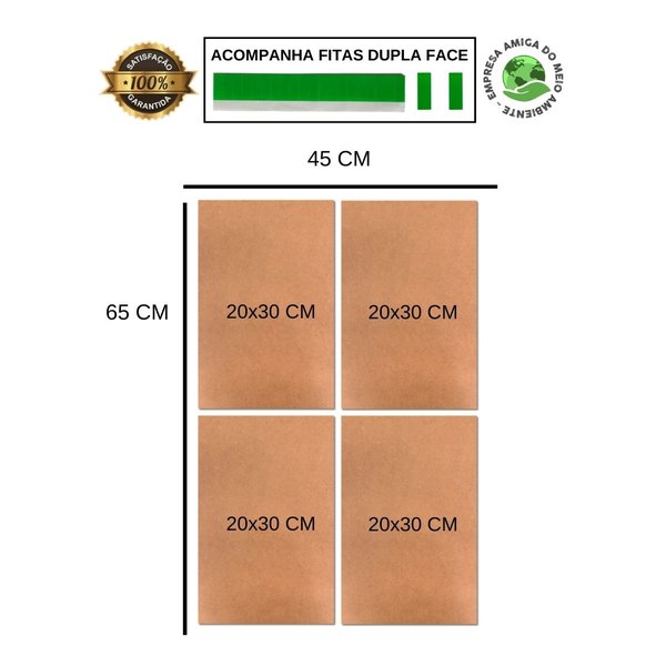 Kit 4 Placas Frases Motivacionais Você Pode 20x30 cm Mdf