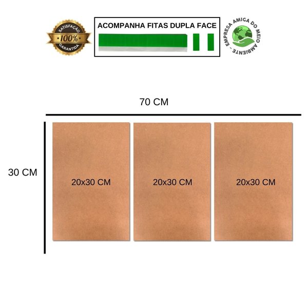 Kit 3 Placas Decorativas Frases Gratidão Tudo 20x30 cm Mdf