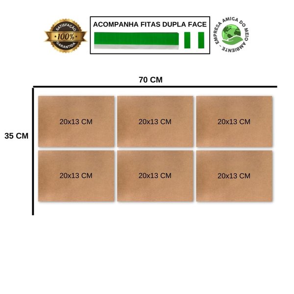 Kit 6 Placas Decorativas Frases Divertidas 20x13 cm Mdf