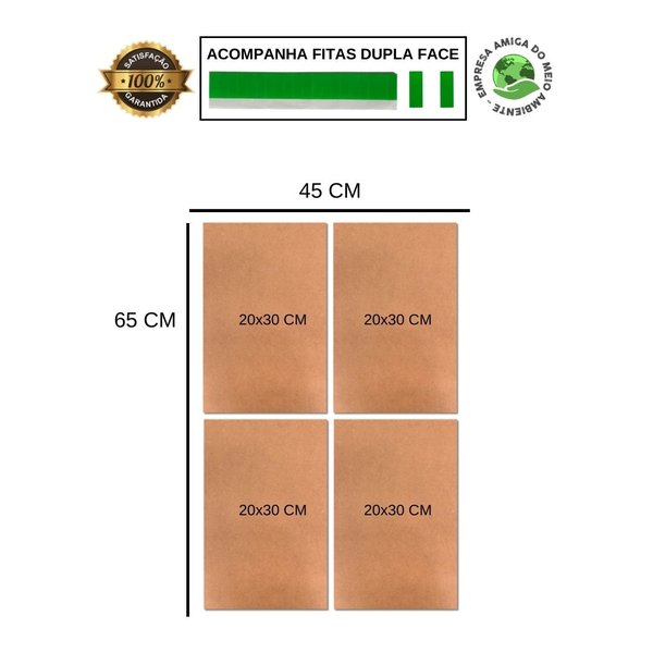 Kit 4 Placas Decorativas Frases Motivacional Mdf 20x30 cm