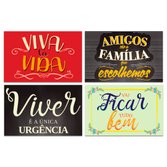 10 Placa Decorativa Pvc 13x20 - Frases - Pug - Lgbt