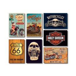 Imagem de Kit Placas Decorativas Moto Mdf - 7 Placas