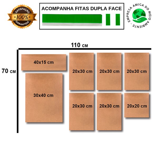Kit 8 Placas Decorativas Música Rock Mdf
