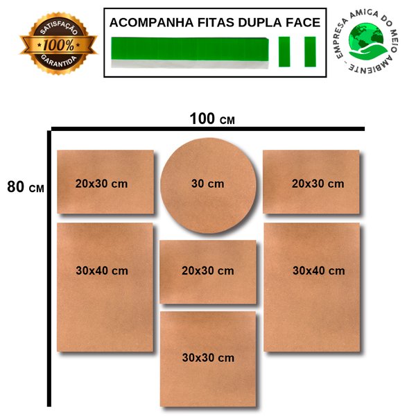 Kit 7 Placas Decorativas Música Rock Moto Mdf