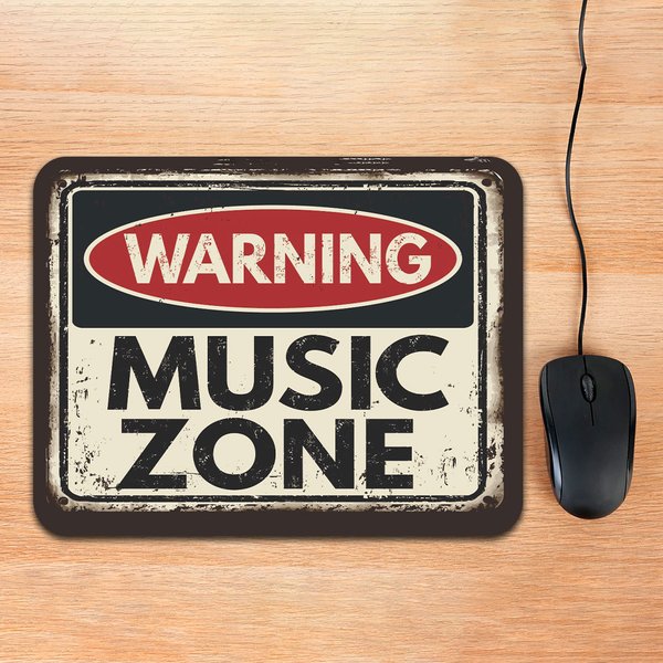 Mousepad Música 26x20 cm Emborrachado Anti-derrapante