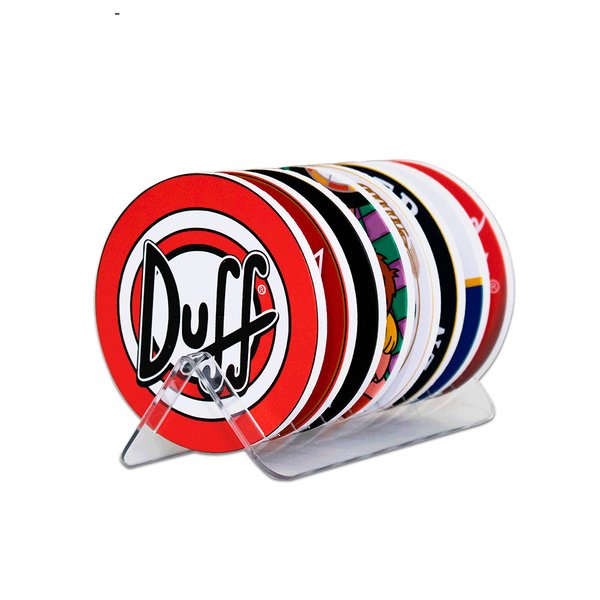 Kit 8 Bolachas Porta Copos Em Plástico Cervejas Com Suporte