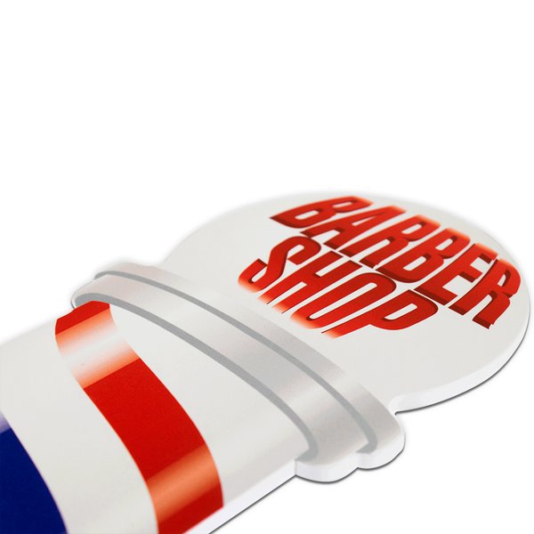 Placa Decorativa Recorte Barbearia Barber Shop  40x12 Cm