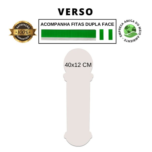 Placa Decorativa Recorte Barbearia Barber Shop  40x12 Cm