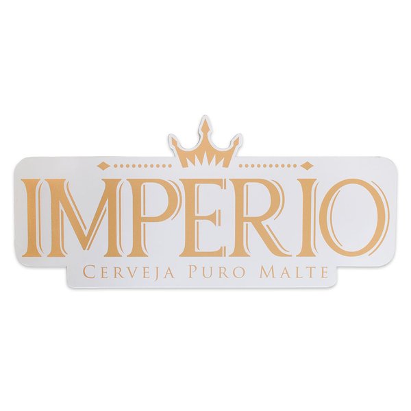 Placa Decorativa Cerveja Imperio Recorte 40x18 Cm