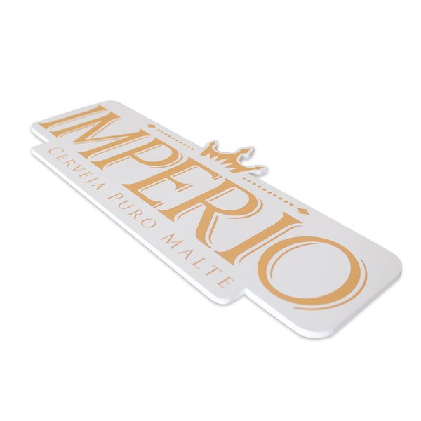 Placa Decorativa Cerveja Imperio Recorte 40x18 Cm