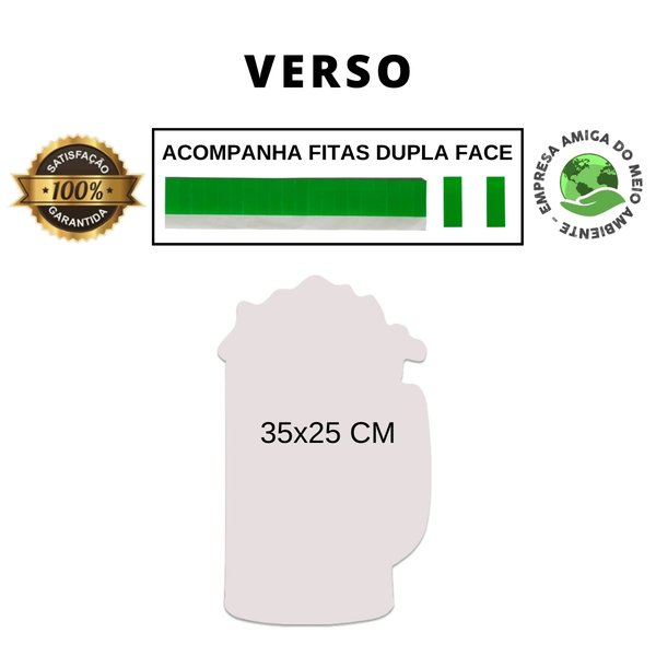 Placa Decorativa Cerveja Beer Frase Recorte 35x25 Cm