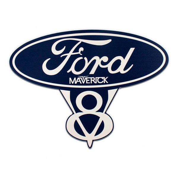 Placa Decorativa Recorte Carro Ford  40x30 Cm