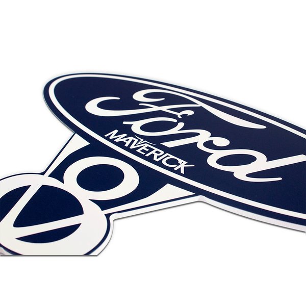 Placa Decorativa Recorte Carro Ford  40x30 Cm
