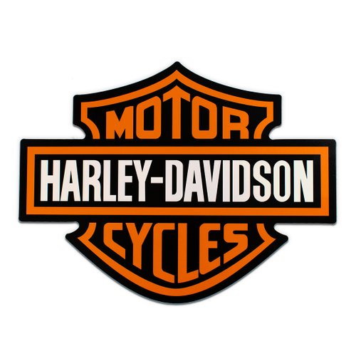 Placa Decorativa Recorte Harley Davidson Moto  42x32 Cm