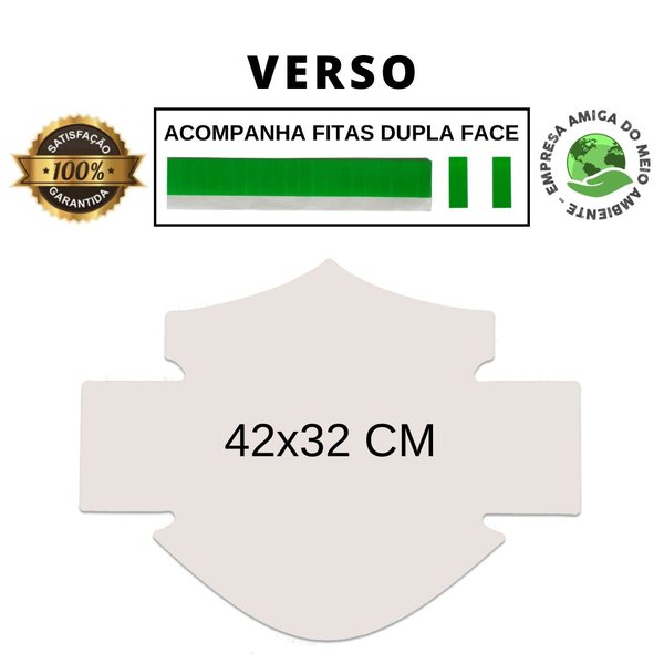 Placa Decorativa Recorte Harley Davidson Moto  42x32 Cm