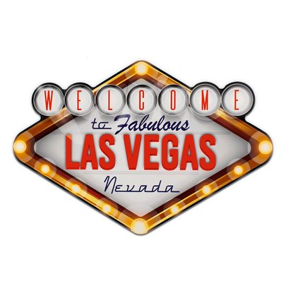 Placa Decorativa Recorte Las Vegas Cidades  45x30 Cm