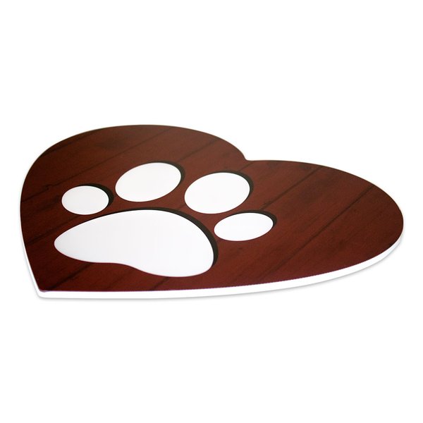 Placa Decorativa Dog Pata Cachorro Recorte 30x27 Cm