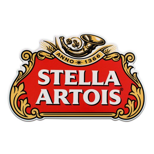 Placa Decorativa Recorte Cerveja Stella Artois  40x25 Cm