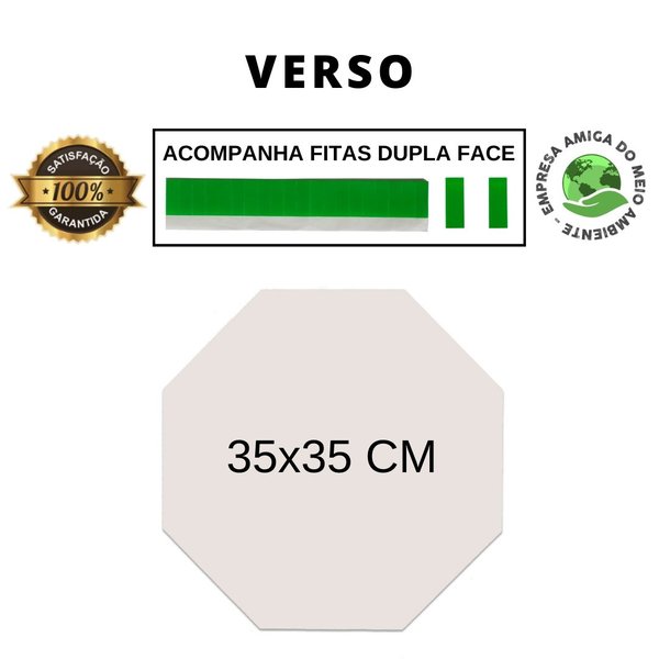 Placa Decorativa Recorte Stop Geek  35x35 Cm