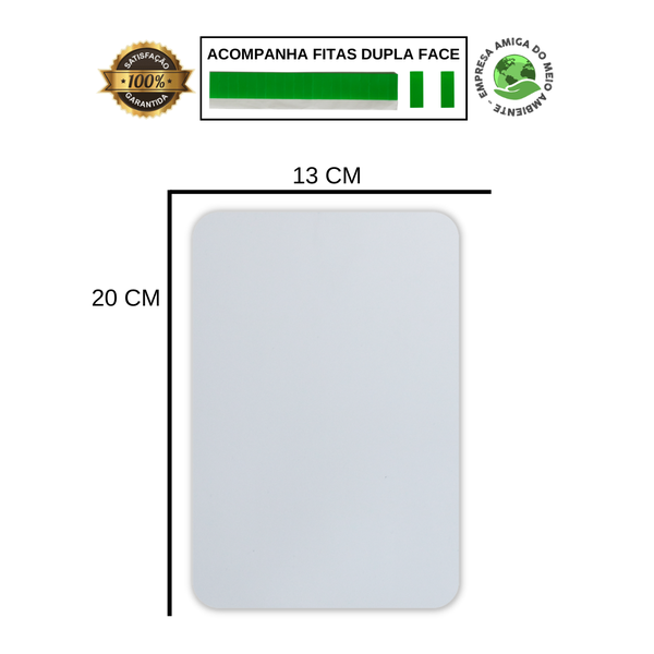 Placa de Sinalização Reciclagem Reciclável Coleta 20x13 cm