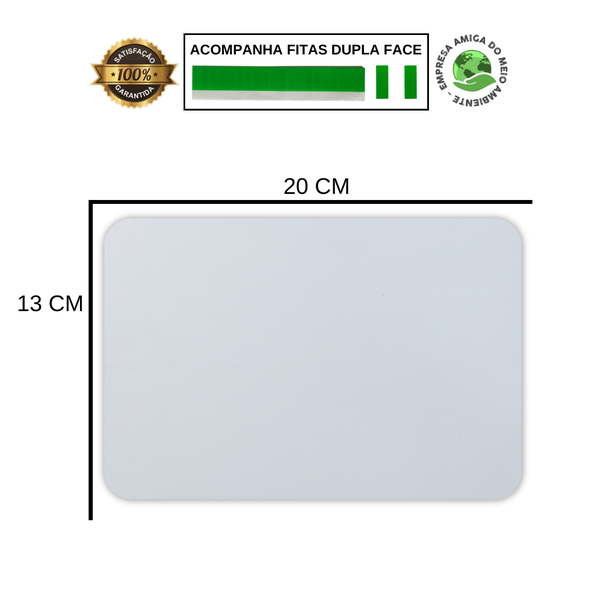 Placa de Sinalização Aviso Saída de Emergência 20x13 cm