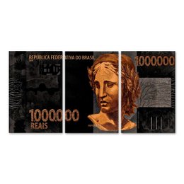 Imagem de Kit 3 Placas Decorativa Empreendedor Financeiro 20x30 cm Mdf