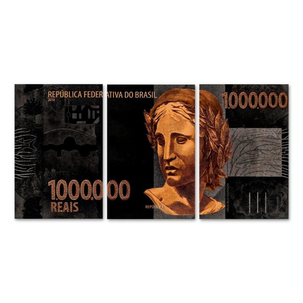 Kit 3 Placas Decorativa Empreendedor Financeiro 20x30 cm Mdf