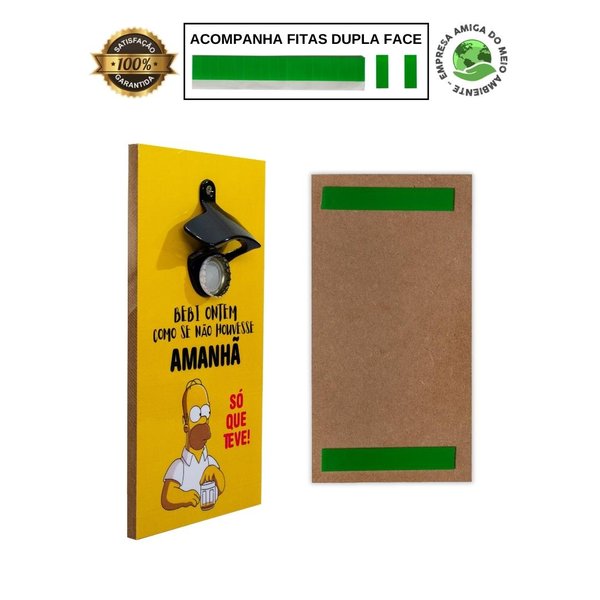 Kit 4 Porta Copos Bebidas Com Suporte + Abridor de Garrafas