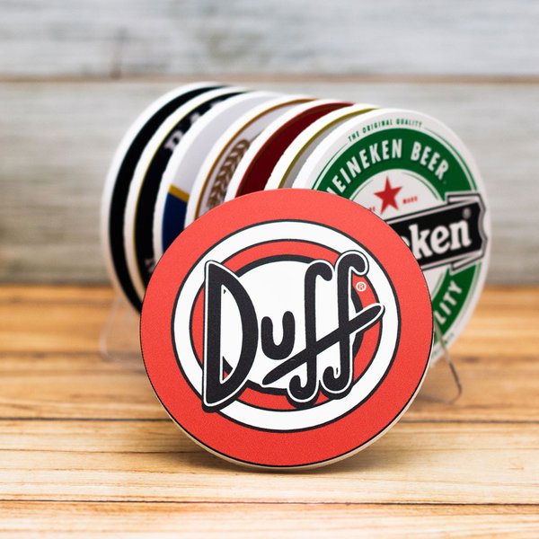 Kit 8 Bolachas Porta Copos Cervejas Em Plástico Com Suporte