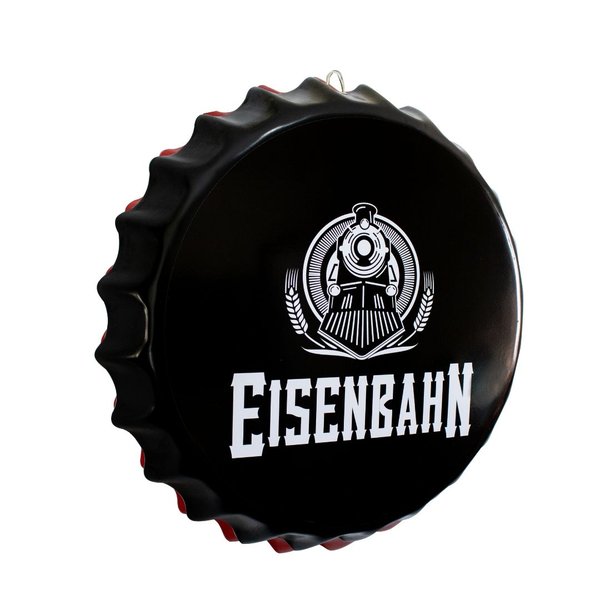 Placa Tampa de Garrafa Decorativa 35 cm Eisenbahn
