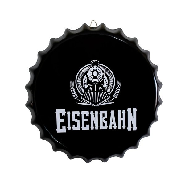 Placa Tampa de Garrafa Decorativa 35 cm Eisenbahn