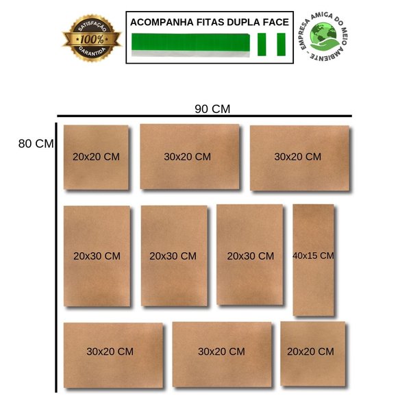 Kit 10 Placas Decorativas Mdf Barbearia Barber Shop