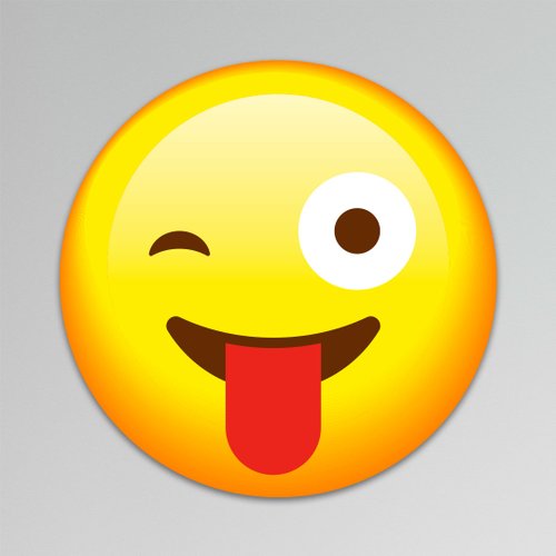 Placa Decorativa Infantil Quarto Emoji Feliz Recorte 20 cm