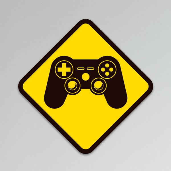 Placa Decorativa Game Jogo Geek Controle Recorte 20x20 cm