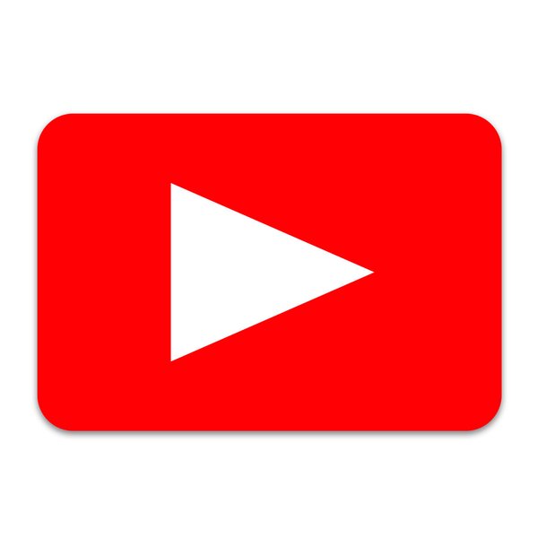 Placa Decorativa Video Youtube Recorte 25x17 cm