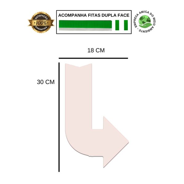 Placa Decorativa Infantil Quarto Frase Exit Recorte 30x18 cm