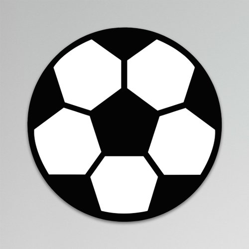 Placa Decorativa Infantil Menino Futebol Bola Recorte 25 cm
