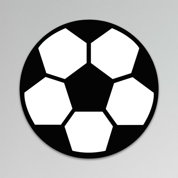 Placa Decorativa Infantil Menino Futebol Bola Recorte 25 cm