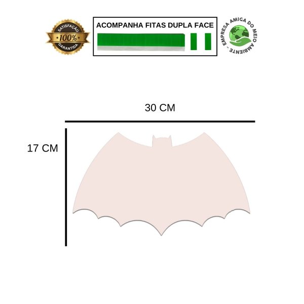 Placa Decorativa Infantil Menino Herói Recorte 30x17 cm