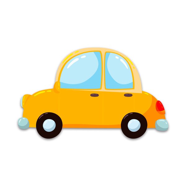 Placa Decorativa Infantil Quarto Carro Kids Recorte 30x18 cm