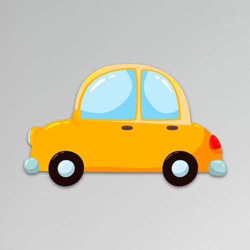 Placa Decorativa Infantil Quarto Carro Kids Recorte 30x18 cm