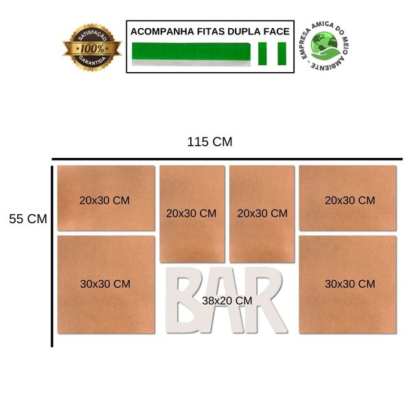 Kit 7 Placas Decorativas Cervejas Bar Churrasco Frases