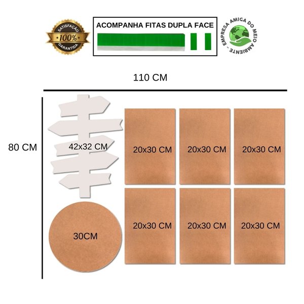Kit 8 Placas Decorativas Cervejas Frases Churrasco Seta