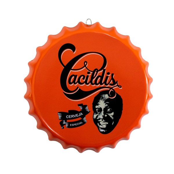 Placa Tampa de Garrafa Decorativa 35 cm Cacildis