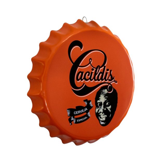 Placa Tampa de Garrafa Decorativa 35 cm Cacildis