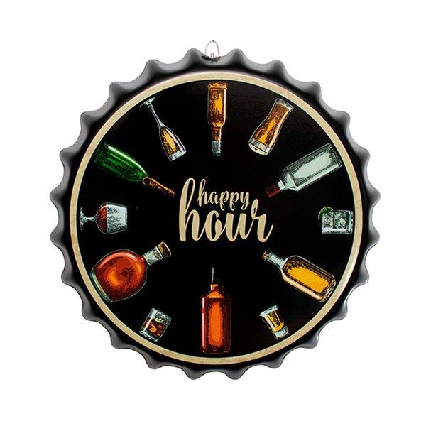 Placa Tampa de Garrafa Decorativa 35 cm Cerveja
