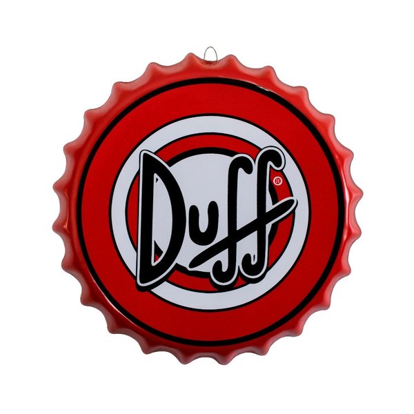 Placa Tampa de Garrafa Decorativa 35 cm Duff