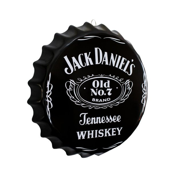 Placa Tampa de Garrafa Decorativa 35 cm Jack