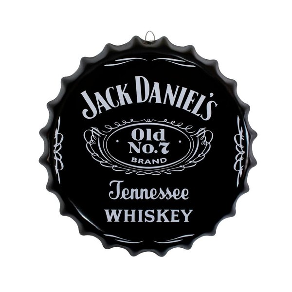 Placa Tampa de Garrafa Decorativa 35 cm Jack